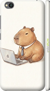 3D пластиковый матовый чехол 'Funny Capybara CEO Working' для Xiaomi Redmi Go изображение 1