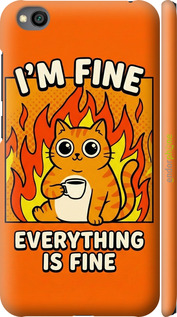 3D пластиковый матовый чехол 'Funny Cat' для Xiaomi Redmi Go изображение 9