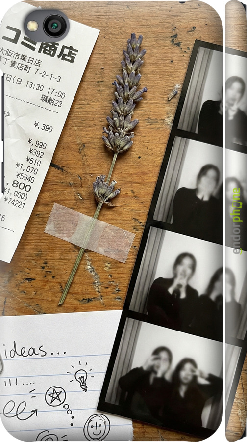 3D пластиковий матовий чехол Aesthetic Scrapbook Collage для Xiaomi Redmi Go - 6773m-1667 изображение 