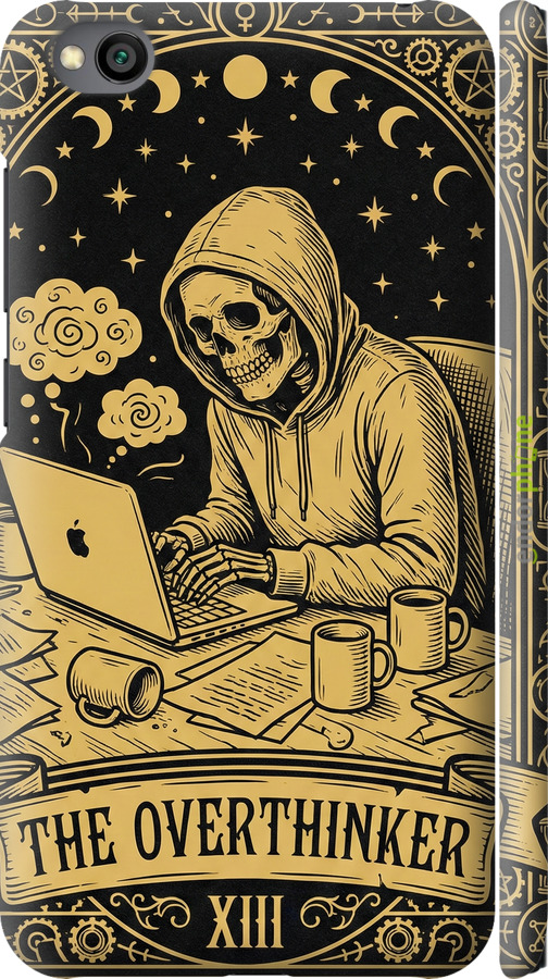 3D пластиковый матовый чехол The Overthinker для Xiaomi Redmi Go - 6774m-1667 изображение 