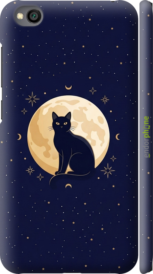 3D пластиковый матовый чехол Cute Cat Celestial/Witchy для Xiaomi Redmi Go - 6787m-1667 изображение 