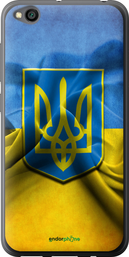 

Силіконовий чохол "Прапор та герб України" для Xiaomi Redmi Go, Блакитний