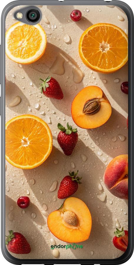 Силиконовый чехол Фрукты 3 для Xiaomi Redmi Go - 6703u-1667 изображение 