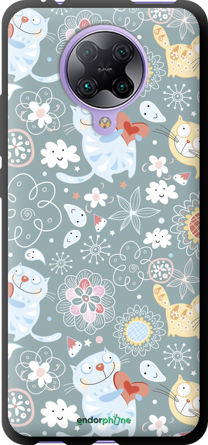TPU чехол Котята v3 для Xiaomi Redmi K30 Pro - 1223b-1899 изображение 