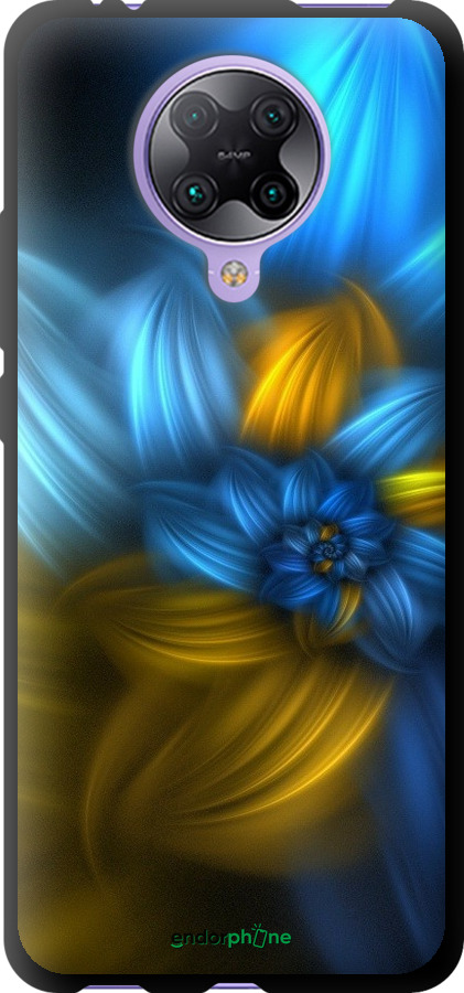 

TPU чорний чохол "Візерунок 46" для Xiaomi Redmi K30 Pro, Синій