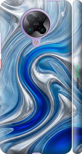 3D пластиковый матовый чехол Liquid Chrome для Xiaomi Redmi K30 Pro - 6781m-1899 изображение 