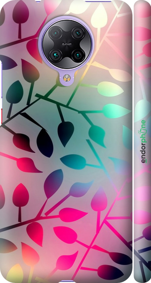 

3D пластиковий матовий чохол "Листя" для Xiaomi Redmi K30 Pro