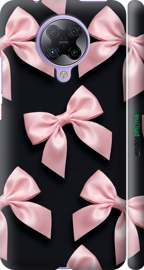 3D пластиковый матовый чехол Coquette Ribbons Dark Coquette для Xiaomi Redmi K30 Pro - 6767m-1899 изображение 