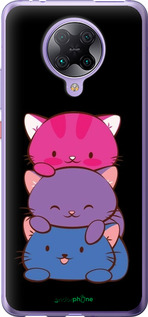 2D пластиковий чехол Милі котятка для Xiaomi Redmi K30 Pro - 6518t-1899 изображение 