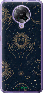 2D пластиковий чехол Celestial Harmony: Sun & Moon Gold Mystic Pattern для Xiaomi Redmi K30 Pro - 6778t-1899 изображение 