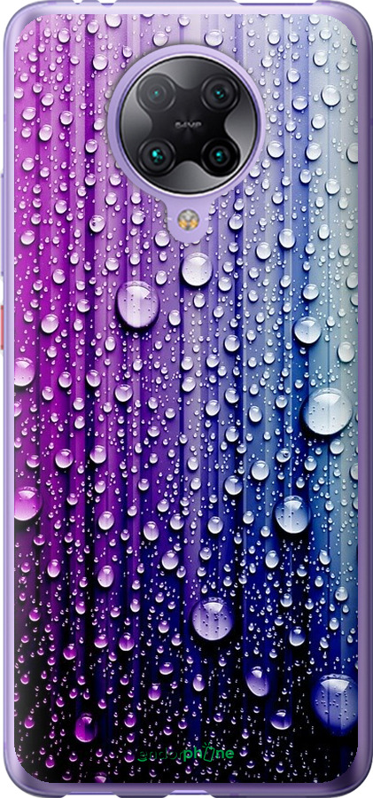 

Силіконовий чохол "Краплини води" для Xiaomi Redmi K30 Pro, Синій