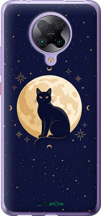 Силиконовый чехол Cute Cat Celestial/Witchy для Xiaomi Redmi K30 Pro - 6787u-1899 изображение 