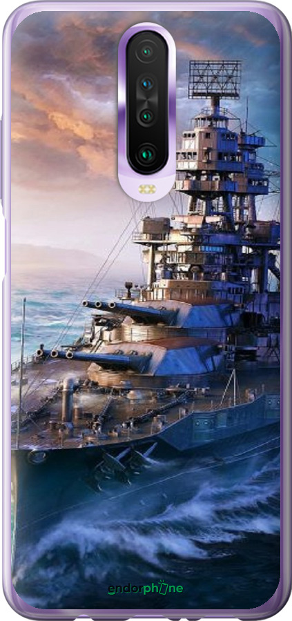2D пластиковий чехол Військовий корабель, world of tanks, wargaming для Xiaomi Redmi K30 - 6461t-1836 изображение 