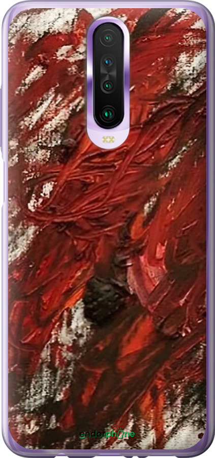 2D пластиковый чехол Абстрактная композиция в красных тонах для Xiaomi Redmi K30 - 6541t-1836 изображение 