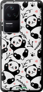 TPU чехол Панды для Xiaomi Redmi K40S - 4318b-2582 изображение 