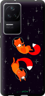 TPU чехол Лисички в космосе для Xiaomi Redmi K40S - 4519b-2582 изображение 