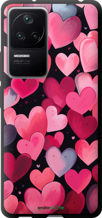 TPU чехол Сердечки 4 для Xiaomi Redmi K40S - 5662b-2582 изображение 