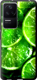 TPU чехол Зелёные дольки лимона для Xiaomi Redmi K40S - 852b-2582 изображение 