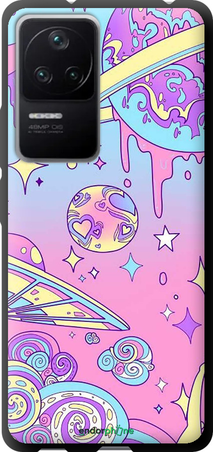 TPU чехол Розовая галактика для Xiaomi Redmi K40S - 4146b-2582 изображение 
