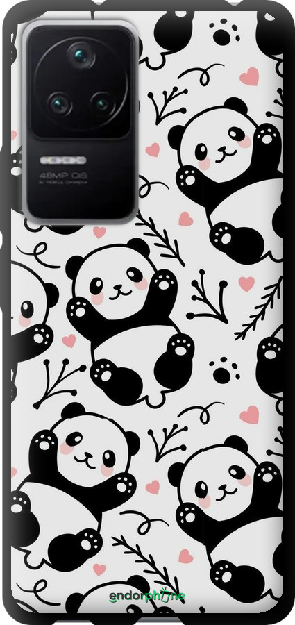 TPU чехол Панды для Xiaomi Redmi K40S - 4318b-2582 изображение 