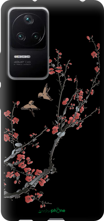 TPU чехол Сакура v2 для Xiaomi Redmi K40S - 5538b-2582 изображение 