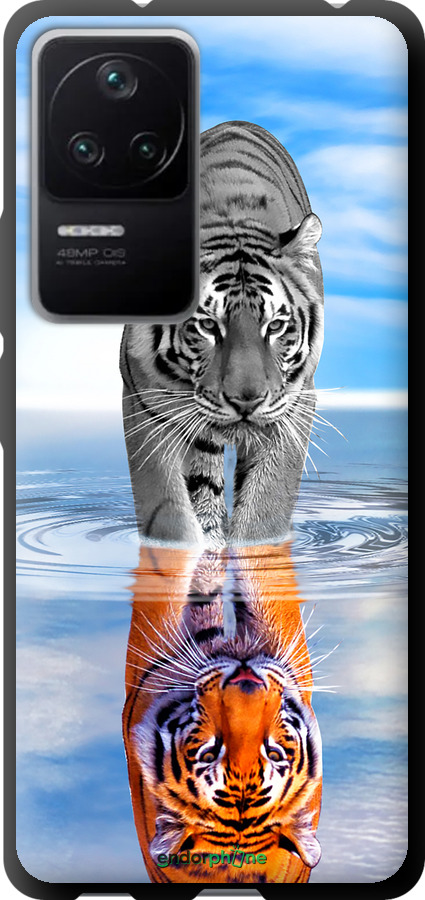 TPU чехол Тигр для Xiaomi Redmi K40S - 6016b-2582 изображение 