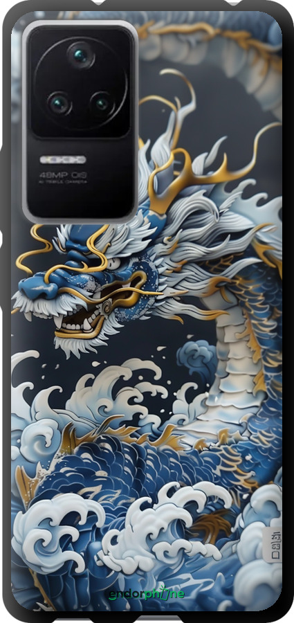 TPU чехол Водяной дракон для Xiaomi Redmi K40S - 6113b-2582 изображение 
