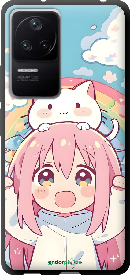 TPU чехол Девочка аниме радуга для Xiaomi Redmi K40S - 6304b-2582 изображение 