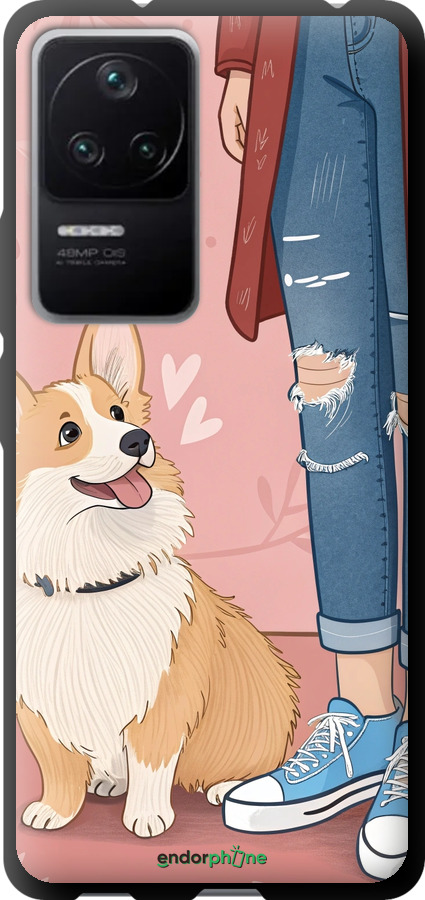 TPU чехол Корги 3 для Xiaomi Redmi K40S - 6707b-2582 изображение 