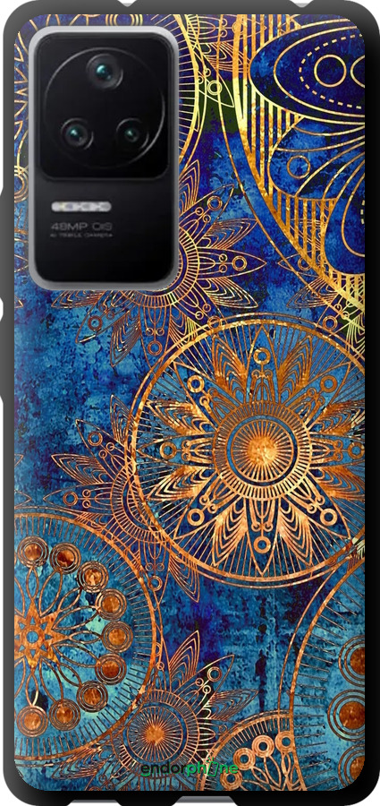 TPU чехол Золотой узор для Xiaomi Redmi K40S - 678b-2582 изображение 