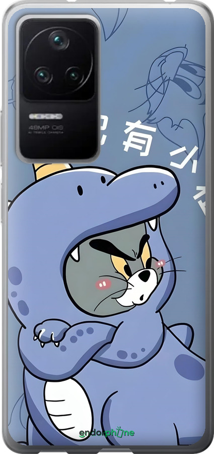 Силиконовый чехол Том и джерри 1 для Xiaomi Poco F4 - 6358u-3917 изображение 