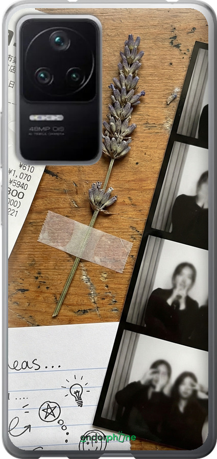 Силиконовый чехол Aesthetic Scrapbook Collage для Xiaomi Redmi K40S - 6773u-2582 изображение 