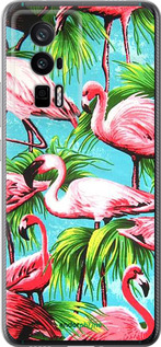Силиконовый чехол Tropical background для Xiaomi Redmi K60 Pro - 4016u-3457 изображение 