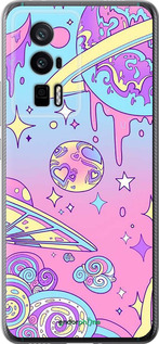 Силиконовый чехол Розовая галактика для Xiaomi Redmi K60 Pro - 4146u-3457 изображение 