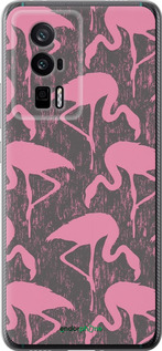Силиконовый чехол Vintage-Flamingos для Xiaomi Redmi K60 Pro - 4171u-3457 изображение 