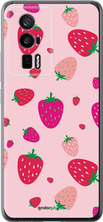 Силиконовый чехол Клубнички для Xiaomi Redmi K60 Pro - 4332u-3457 изображение 