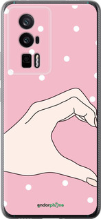 Силіконовий чехол Половинка серця для Xiaomi Redmi K60 Pro - 4340u-3457 изображение 