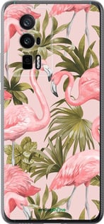 Силиконовый чехол фламинго 2 для Xiaomi Redmi K60 Pro - 4360u-3457 изображение 