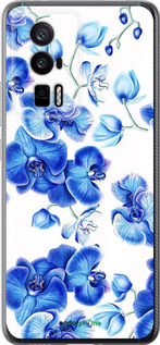 Силиконовый чехол Голубые орхидеи для Xiaomi Redmi K60 Pro - 4406u-3457 изображение 