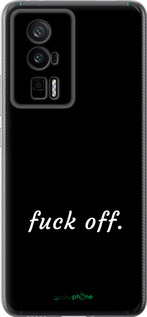 Силіконовий чехол Fuck off для Xiaomi Redmi K60 Pro - 4731u-3457 изображение 
