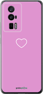 Силиконовый чехол Сердце 2 для Xiaomi Redmi K60 Pro - 4863u-3457 изображение 