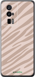 Силиконовый чехол Зебра беж для Xiaomi Redmi K60 Pro - 4875u-3457 изображение 