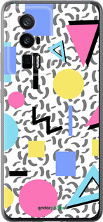 Силиконовый чехол Color shapes для Xiaomi Redmi K60 Pro - 4893u-3457 изображение 
