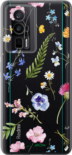 Силиконовый чехол Цветочный фон v2 для Xiaomi Redmi K60 Pro - 5472u-3457 изображение 