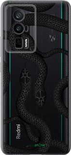 Силиконовый чехол Змеи для Xiaomi Redmi K60 Pro - 5473u-3457 изображение 