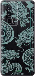 Силиконовый чехол Дракон для Xiaomi Redmi K60 Pro - 5476u-3457 изображение 