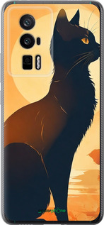 Силиконовый чехол Черная кошка v2 для Xiaomi Redmi K60 Pro - 5830u-3457 изображение 