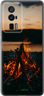 Силиконовый чехол Огонь для Xiaomi Redmi K60 Pro - 6021u-3457 изображение 