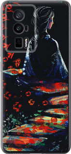 Силіконовий чехол Мрійлива дівчина для Xiaomi Redmi K60 Pro - 6042u-3457 изображение 