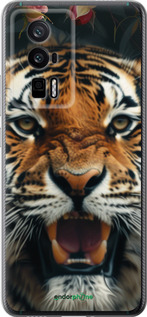 Силіконовий чехол Тигрова велич для Xiaomi Redmi K60 Pro - 6080u-3457 изображение 